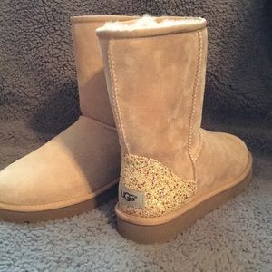 UGG classic short glitter boot